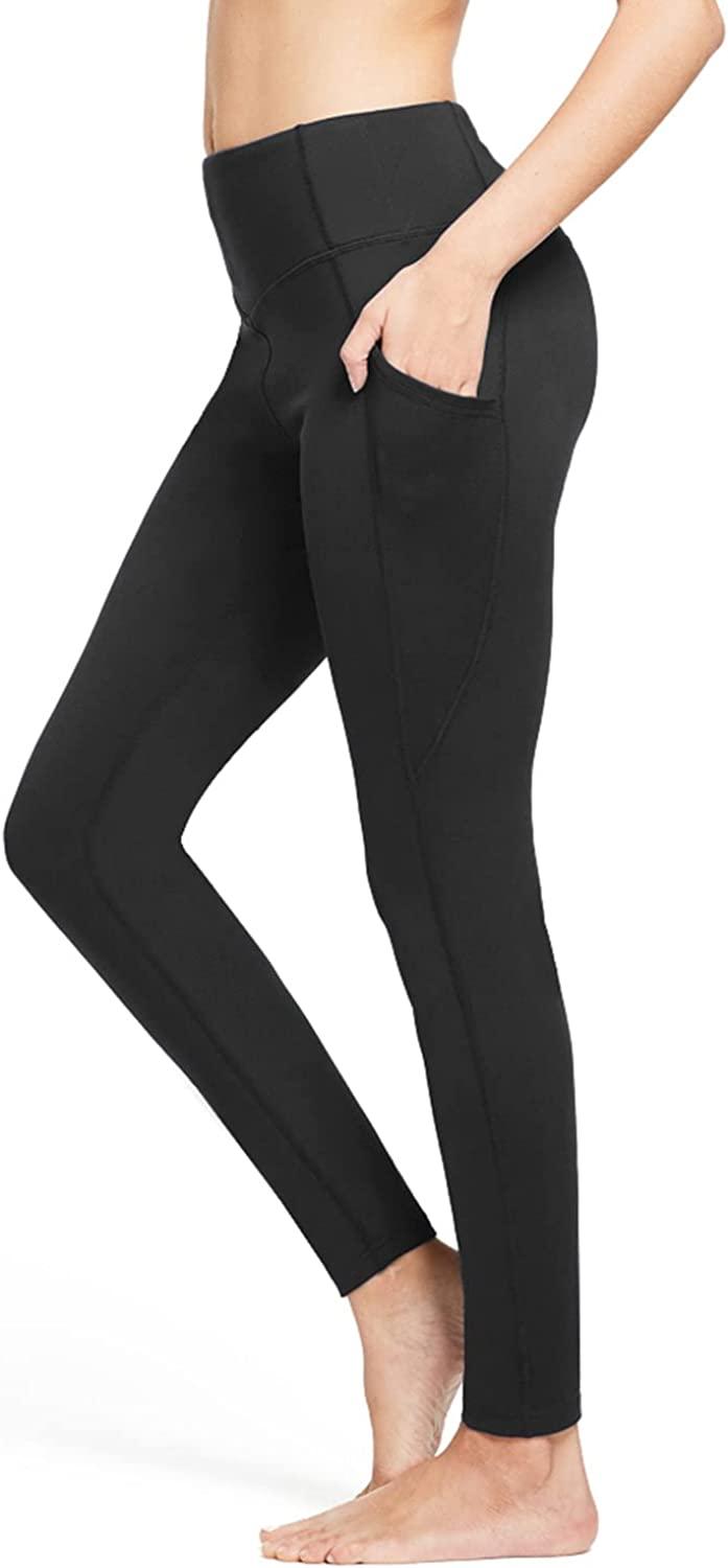  BALEAF Womens Fleece Lined Leggings Thermal Warm Winter  Tights High Waisted Thick Yoga Pants Cold Weather