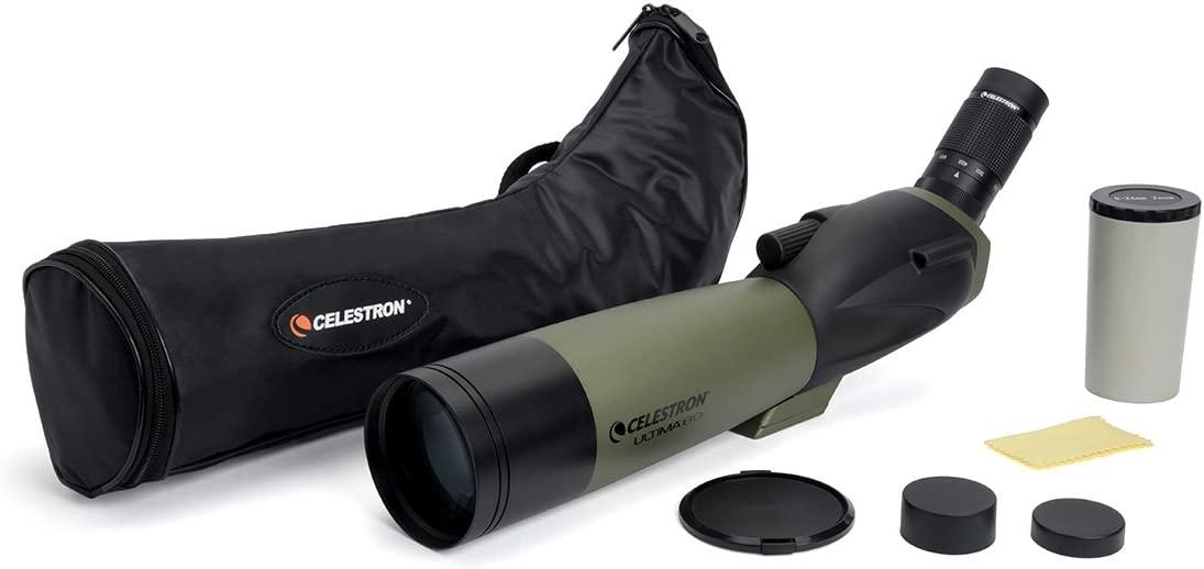 Celestron Ultima 80 Angled Spotting Scope 2060x Zoom Eyepiece Multi