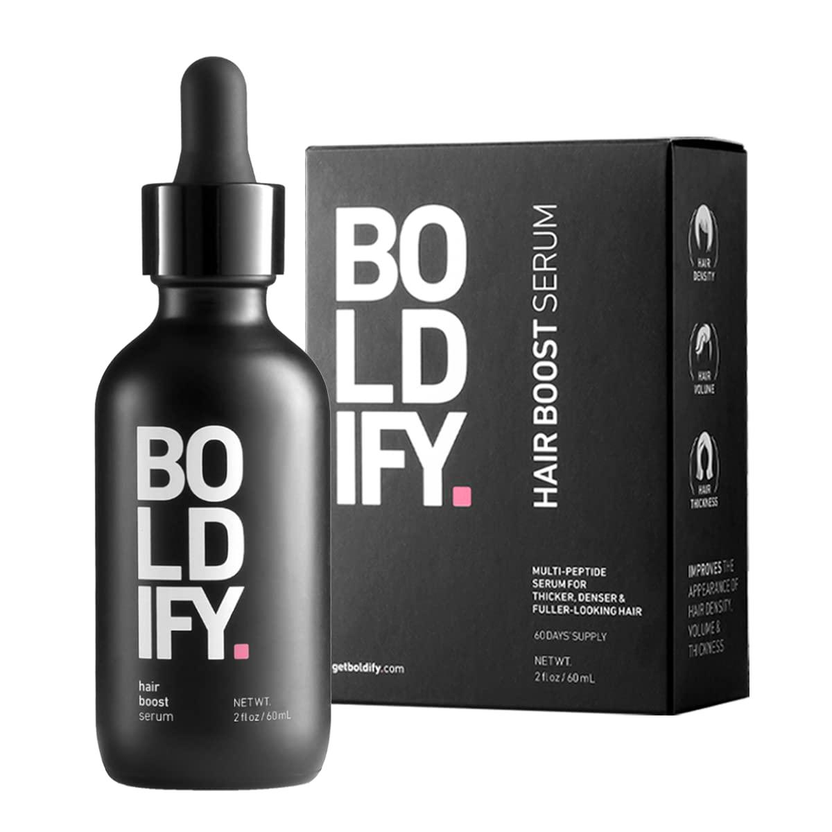 BOLDIFY Hair Growth Serum Natural Hair Boosters with Peptides for Men