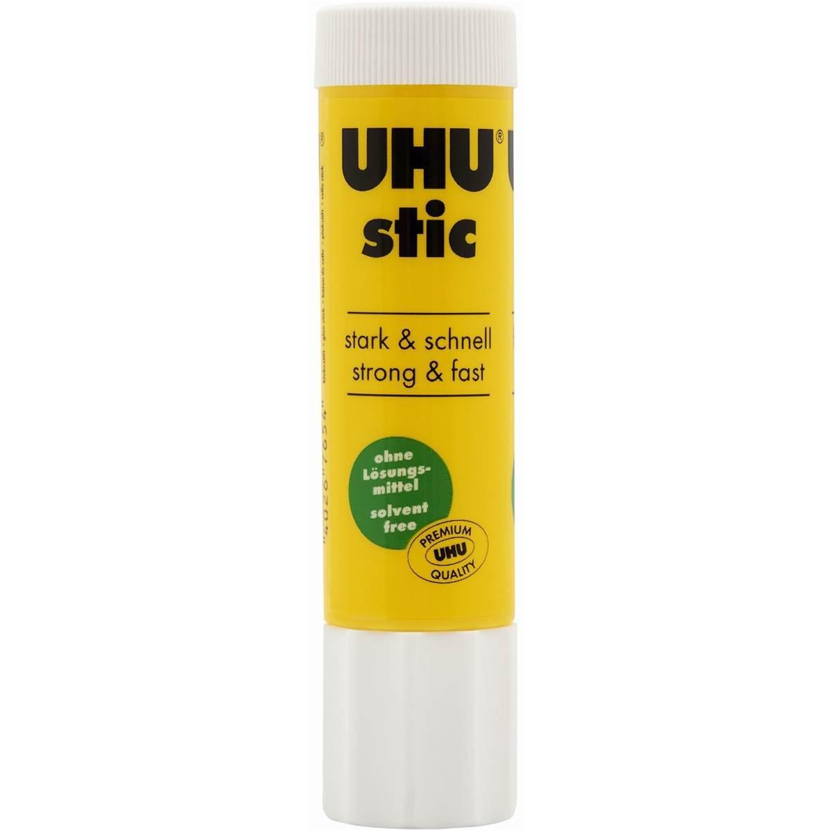 UHU Stic - 0.29 oz / 8.2g Clear Glue Stick - Pack of 3 Clear White