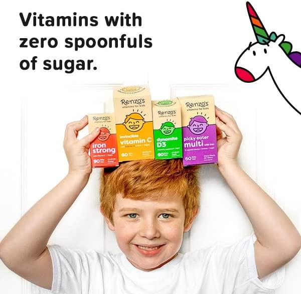 Renzo's Picky Eater Kids Multivitamin Vegan Multivitamin for Kids