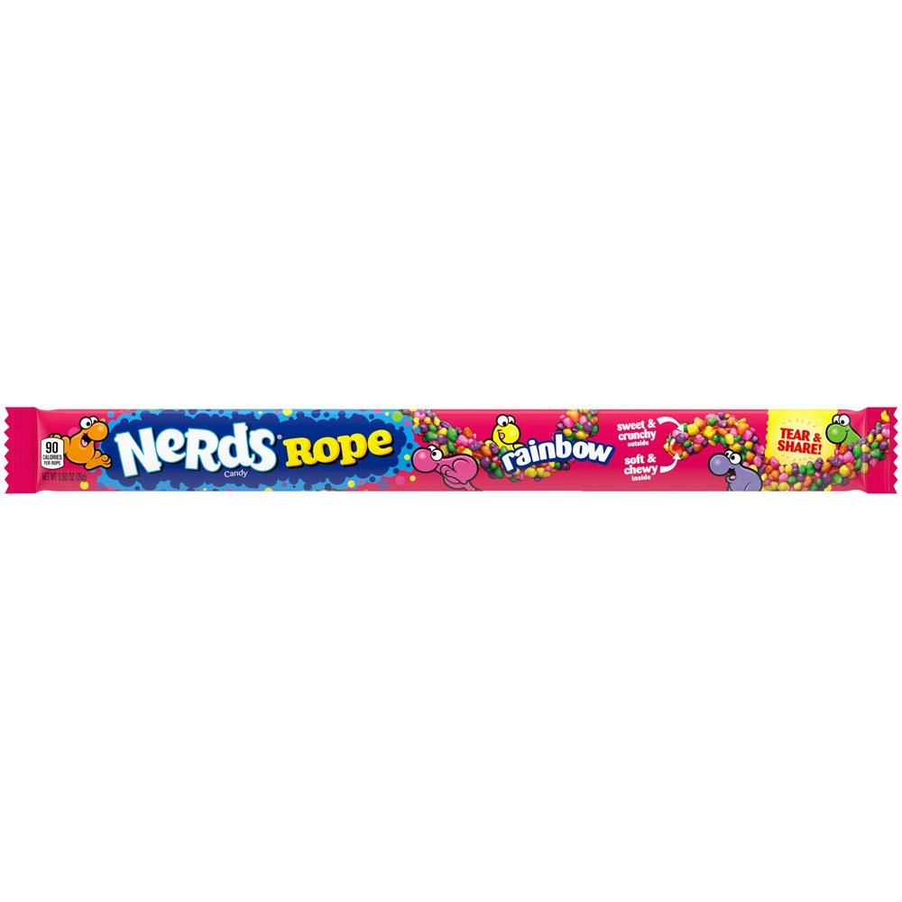Nerds Rope Rainbow Candy 0.92 oz 24 Count Delicious Chewy Treat