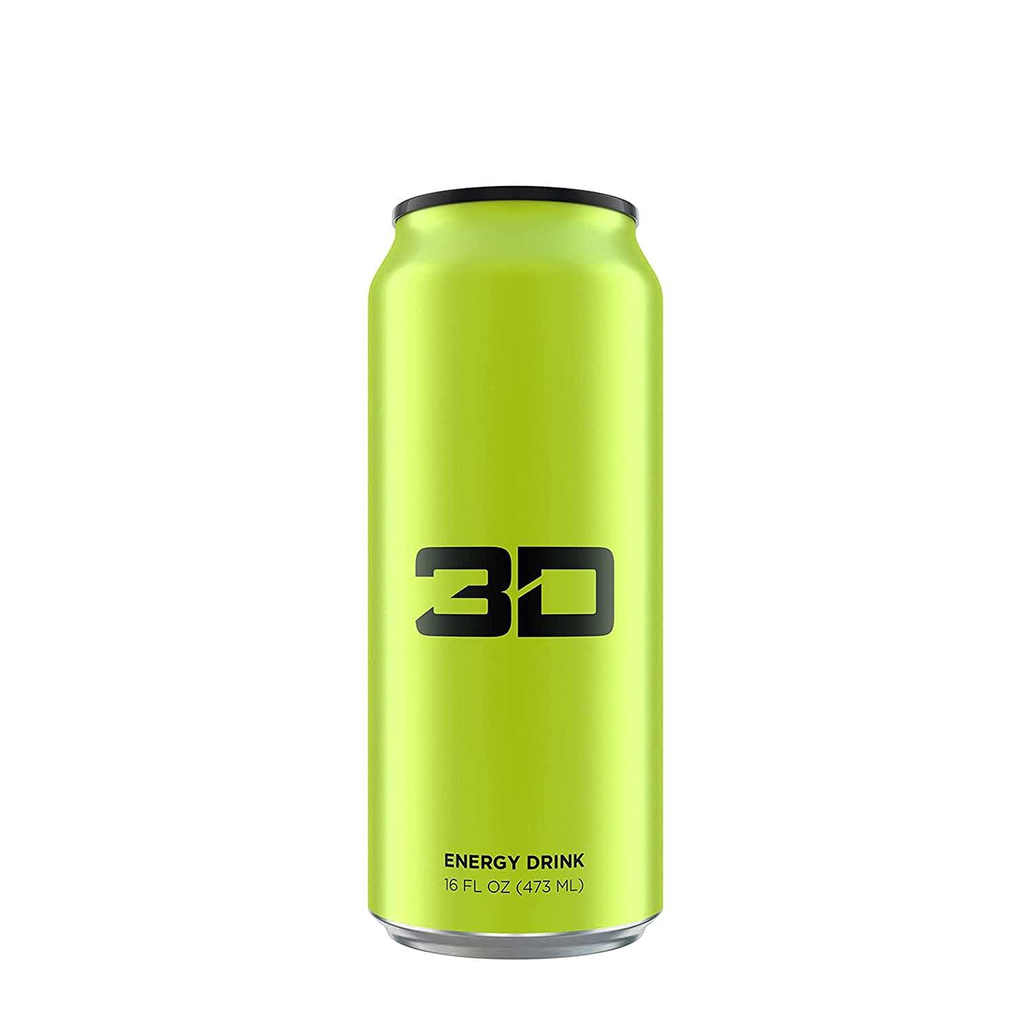 3D Energy Drink Caffeine, Zero Sugar, Taurine, Panax Ginseng, Inositol, Guarana Seed, L