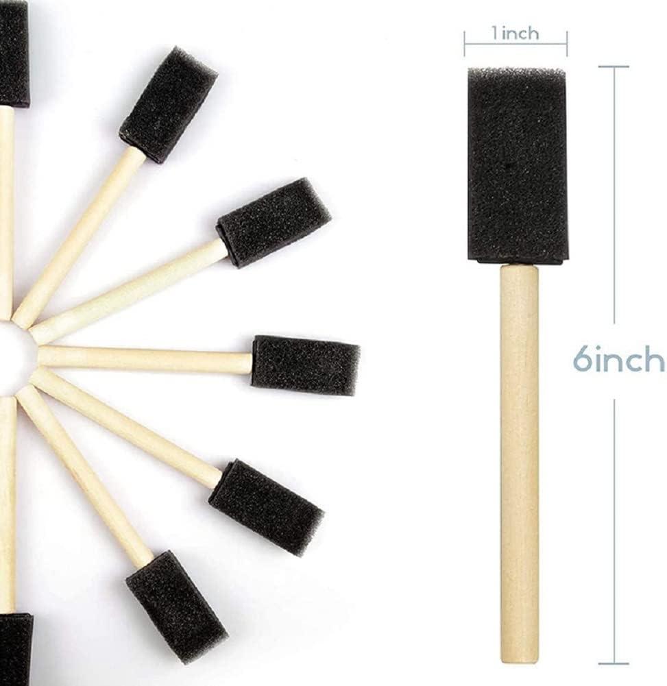 Sponge Brush Foam Paint Brushes, Foam Brushes, Reusable Sponge Paint Brush for DIY Projects Art Classes
