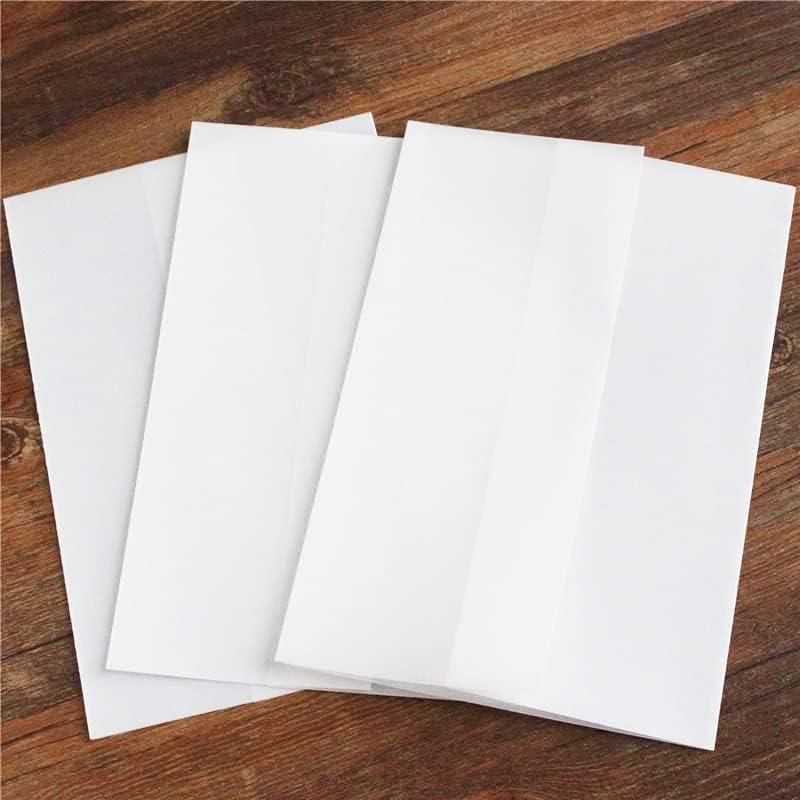 Vellum Jackets for 5x7 Invitations 105GSM Pre-Folded Vellum Paper 5x7 Jackets  Vellum Wedding Invitations Wraps for Wedding Invitations Jacket 50 Pack