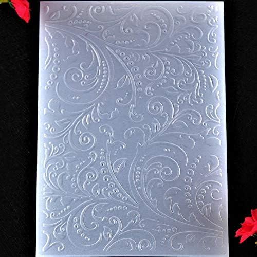 Kwan Crafts Leaves Plastic Embossing Folders for Card Making Scrapbooking  and Other Paper Crafts