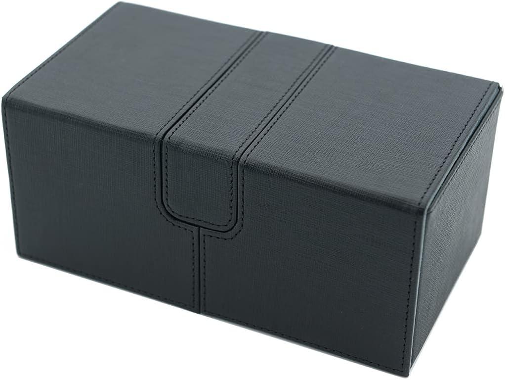 Scimi X-Large Premium Double Deck Box for 200+ Sleeved Cards - Elegant Black Cross Pattern | Buy Now with Express International Delivery | GoSupps.com Scimi X-Large Premium Double Deck Box for 200+ Sleeved Cards - Elegant Black Cross Pattern | Buy Now with Express International Delivery | GoSupps.com
