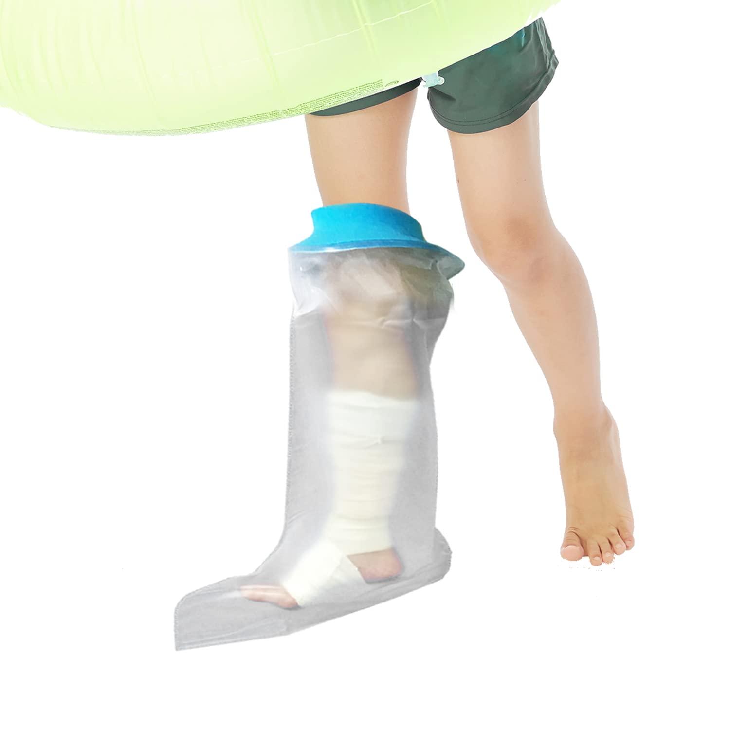 Kids Leg Cast Cover Waterproof Cast Protectors Short Leg Cast Covers