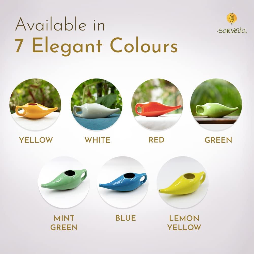 Sarveda Ayurvedic Neti Pot for Nasal Cleansing & Sinus Handcrafted