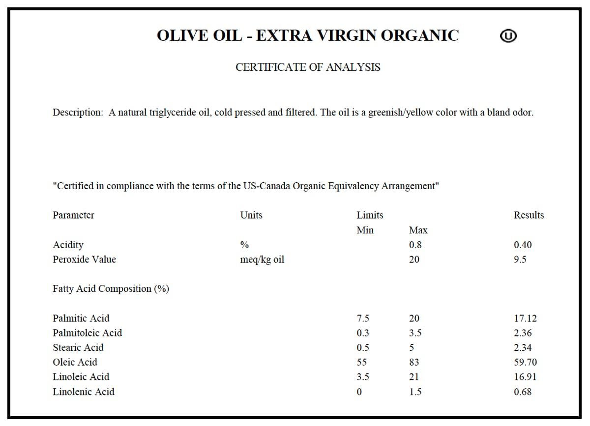 Renewalize Certified Organic Olive Oil Dry Skin Body and Hair