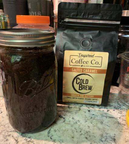 Salted Caramel Cold Brew Coffee Grounds - 12oz Pack by Inspired Coffee ...