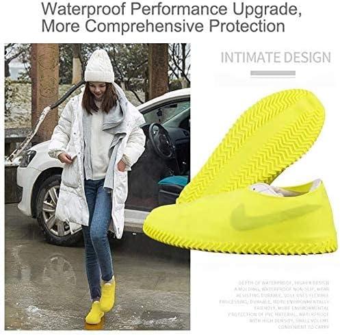 VBoo Waterproof Shoe Covers, Non-Slip Water Resistant Overshoes Silicone  Rubber Rain Shoe Cover Outdoor cycling Protectors apply to Men, Women, Kids  (Large, Black) Large Black