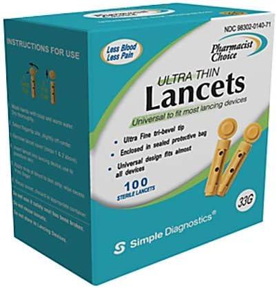 Clever Choice Pharmacist Choice Twist Top 33G Lancets 100/bx - Buy