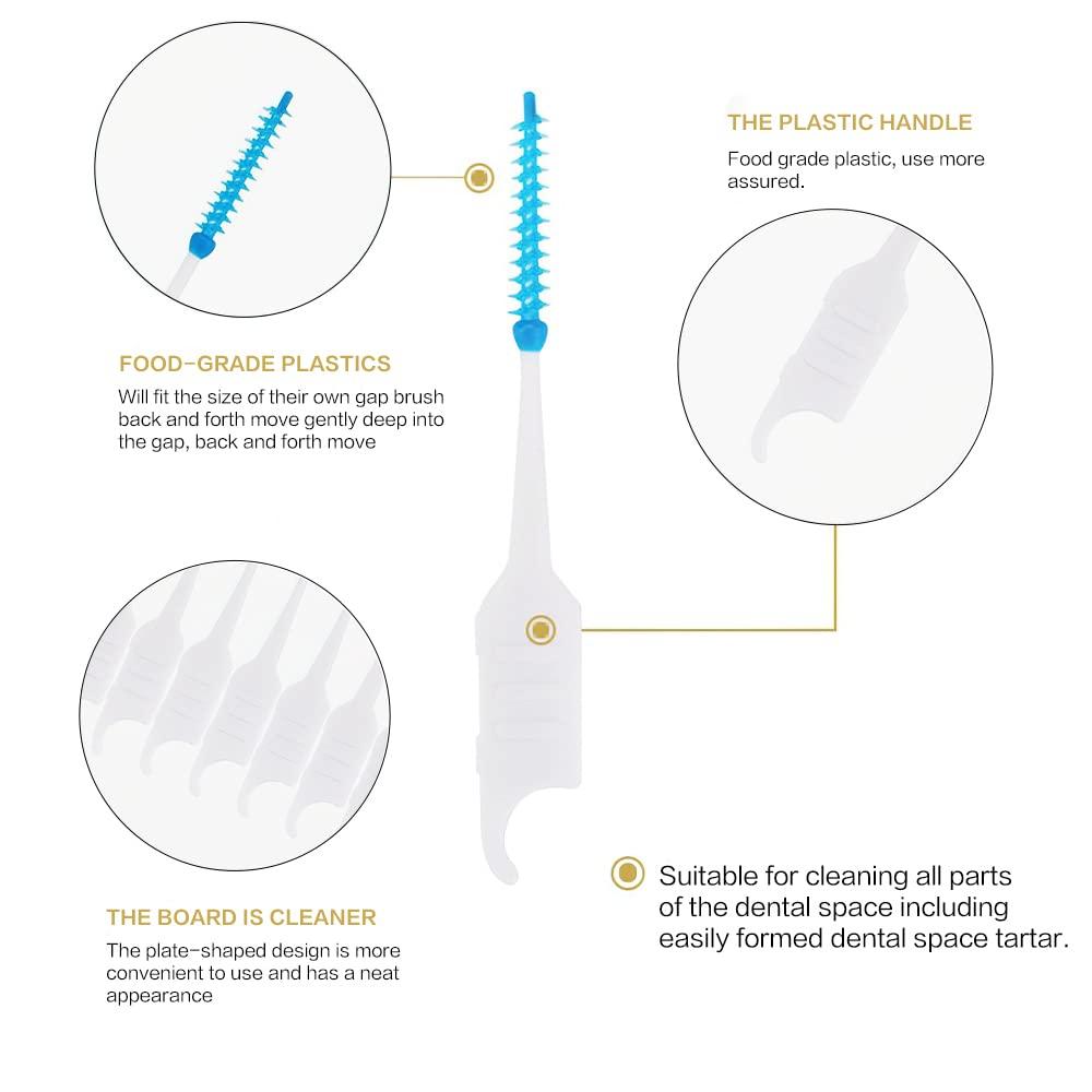 Buy Xixiran 150 Interdental Brushes Blue 0.7mm for Narrow Spaces