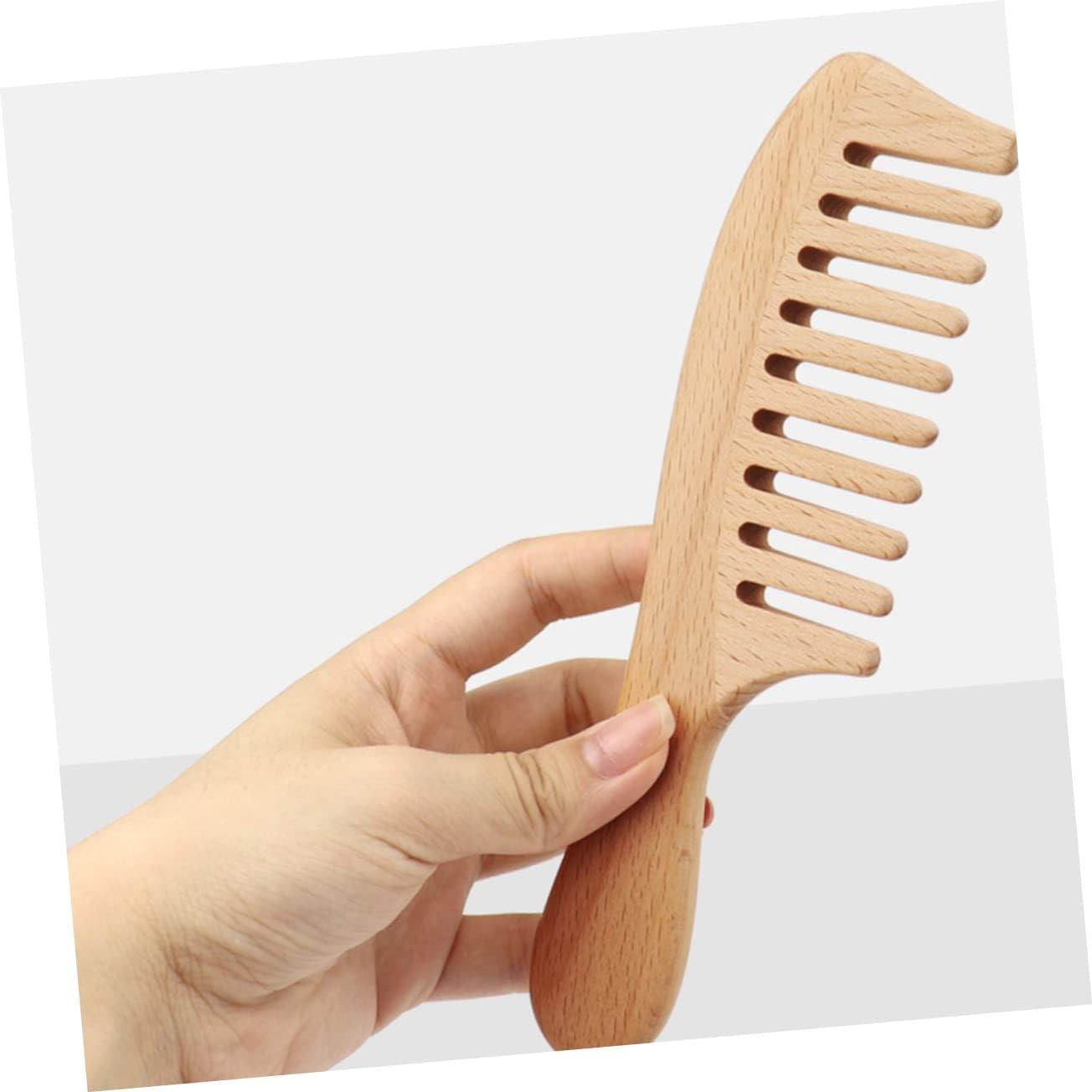 Toyvian Baby Hair Brush Set Woolen Brush Wooden Comb for