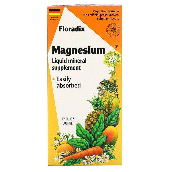 Flora Floradix Magnesium Liquid Mineral Supplement 17 fl oz (500 ml)