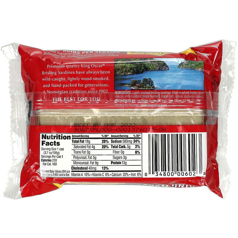 GoSupps.com - King Oscar Wild Caught Sardines In Dijon ...