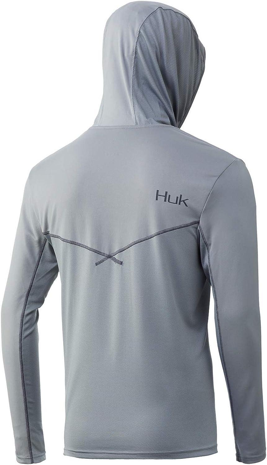 Huk Men's Icon X Hoodie  Long-Sleeve Performance Shirt with UPF
