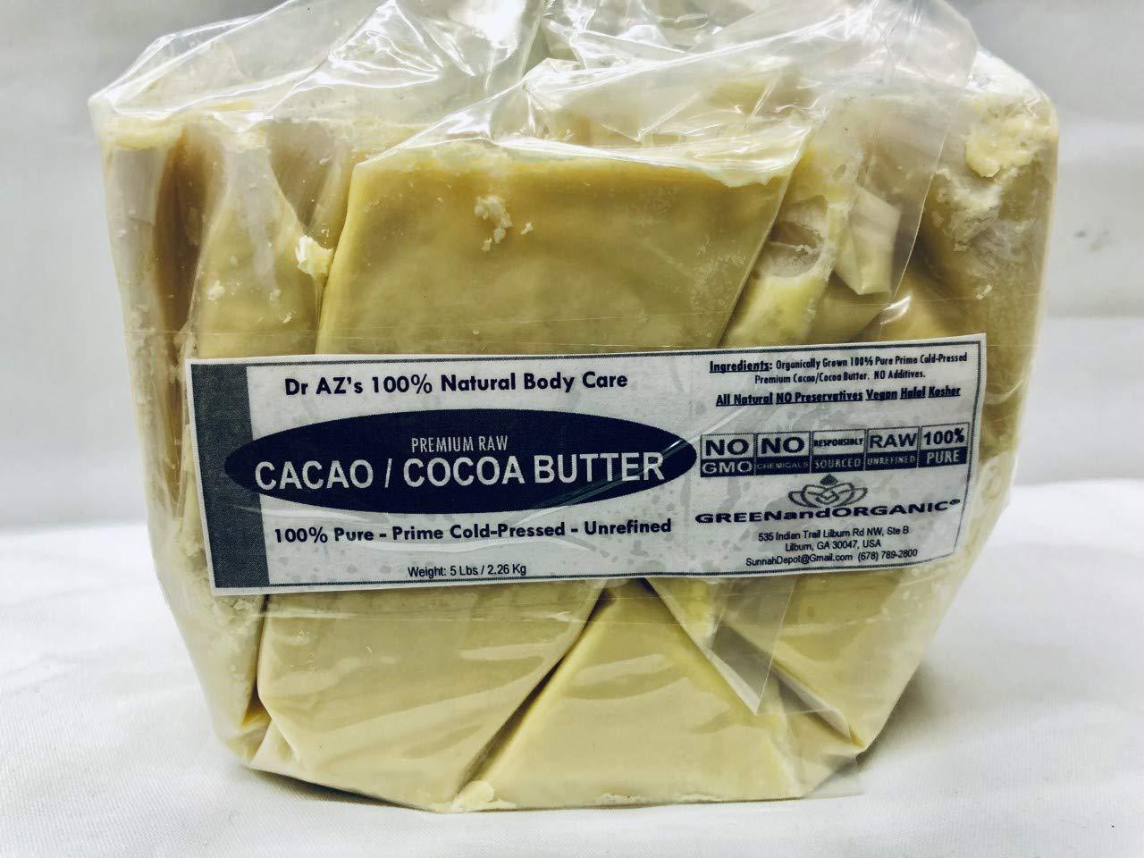 Raw Cocoa Butter Pure Unrefined Food Grade (Bag)