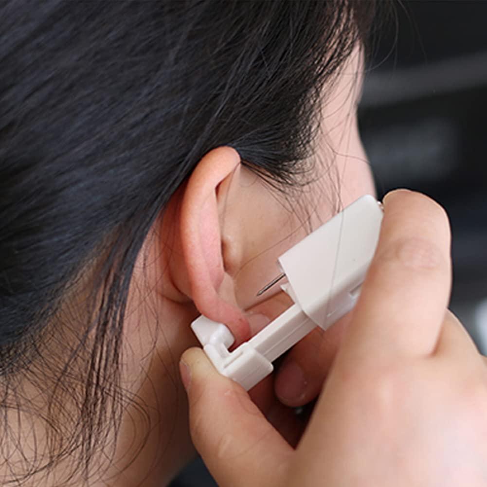 Ear Piercing Kit, 2 Pack Self Ear Piercing Gun Disposable Safety Ear