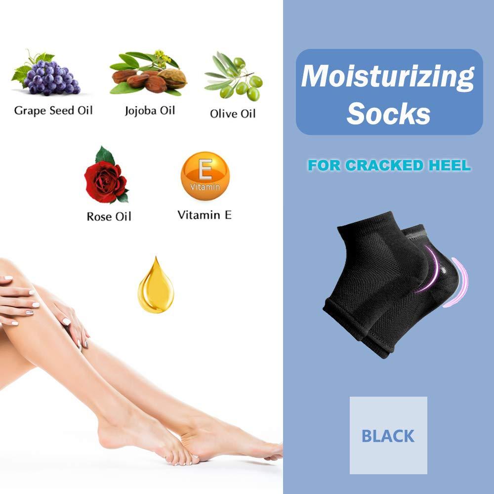 Amazon.com : Codream Moisturizing Heel Gel Socks: Heal Dry Cracked Heel  Treatment Overnight Pedicure Foot Spa Sock | 2 Pairs Soft Silicone  Moisturizer Sleeve to Repair Callus Rough Heel : Beauty & Personal Care