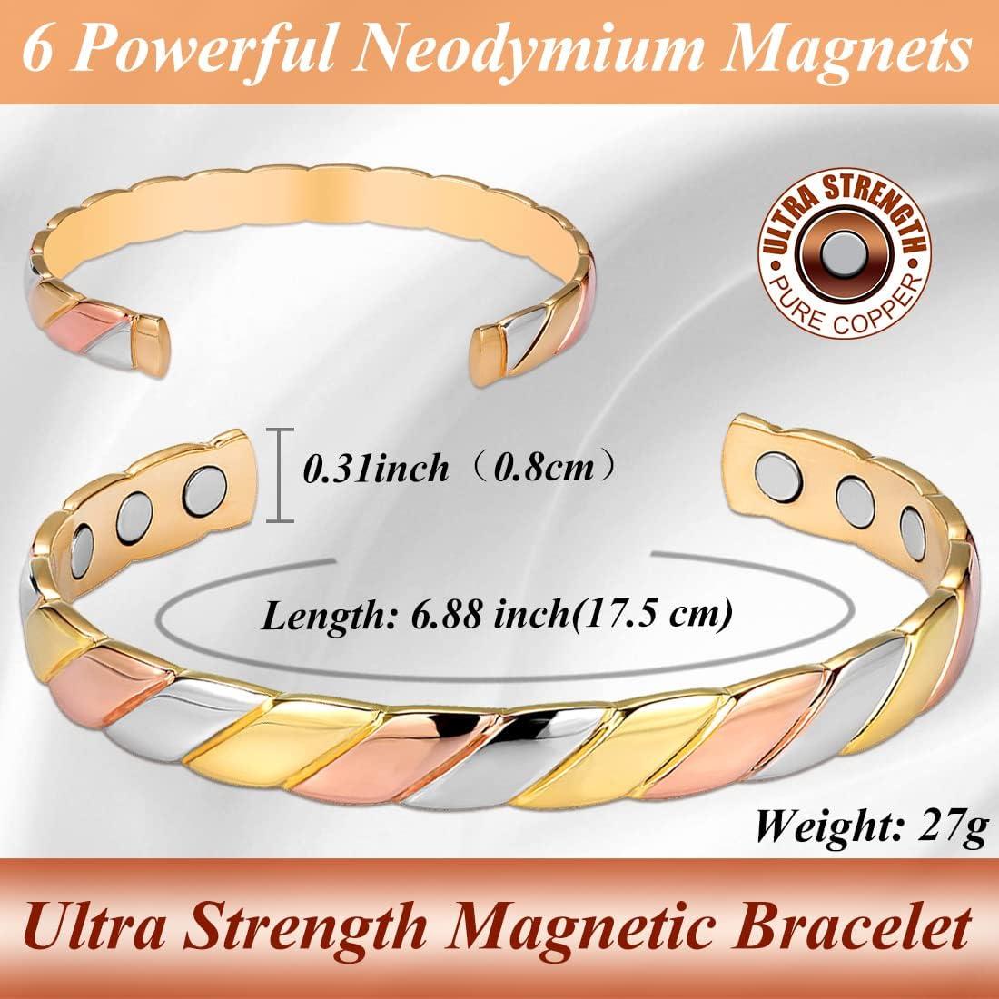 Cigmag Lymphatic Drainage Copper Bracelet for Women 99 Solid