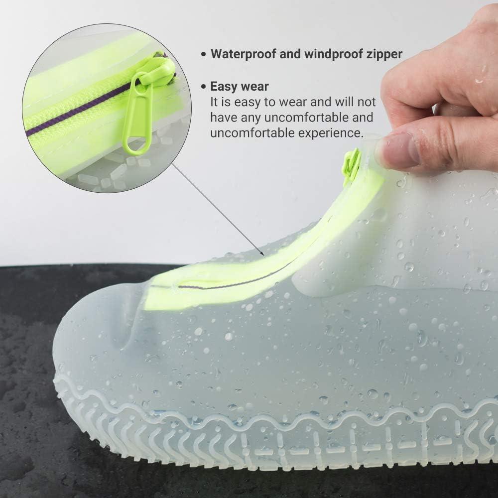 Anti-slip Waterproof Shoe Covers Silicone - Reusable Rubber Rain Shoe Cover  Unisex Shoe Protectors Outdoor With Non-slip Sole