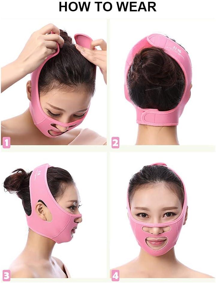 Chin Strap Reusable Double Chin Reducer Chin Neck Face Slimming Strap Jawline Shaper Bandage V