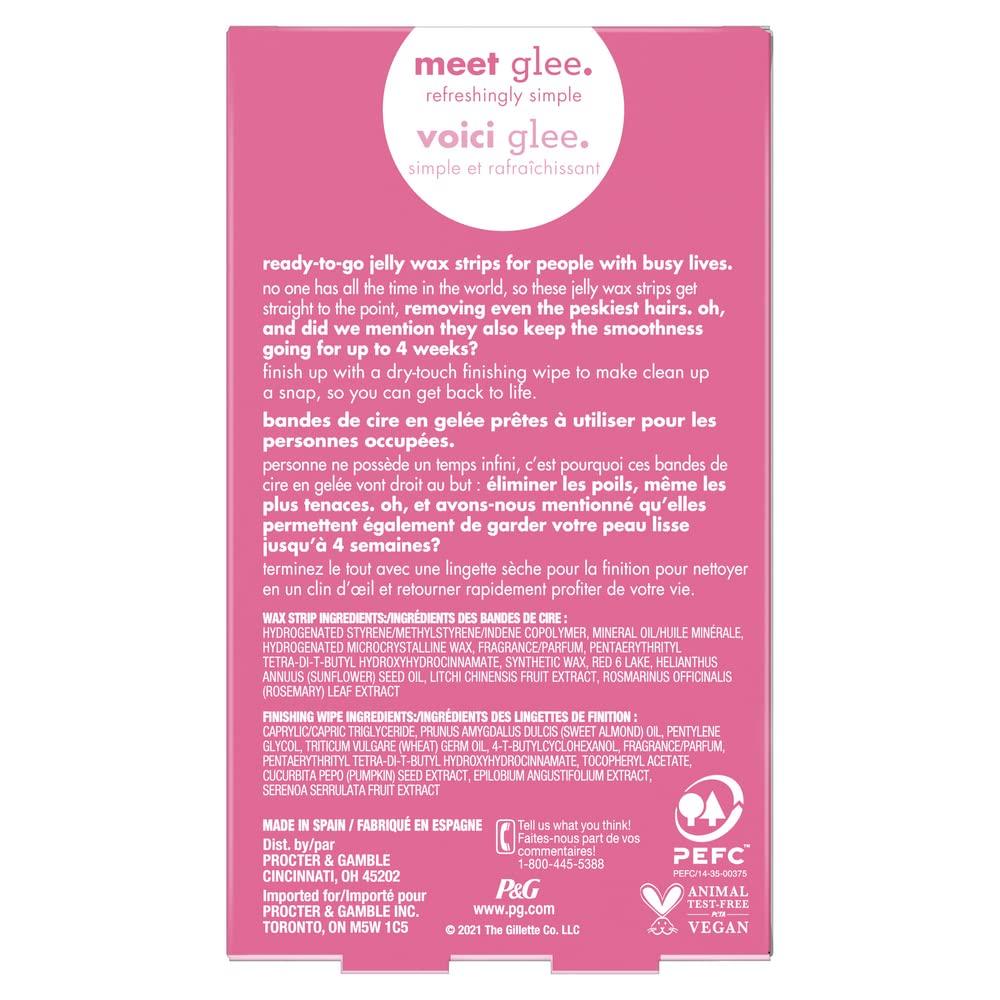 JOY Glee Bikini Wax Hair Removal 24 Strips Bikini Wax Strips