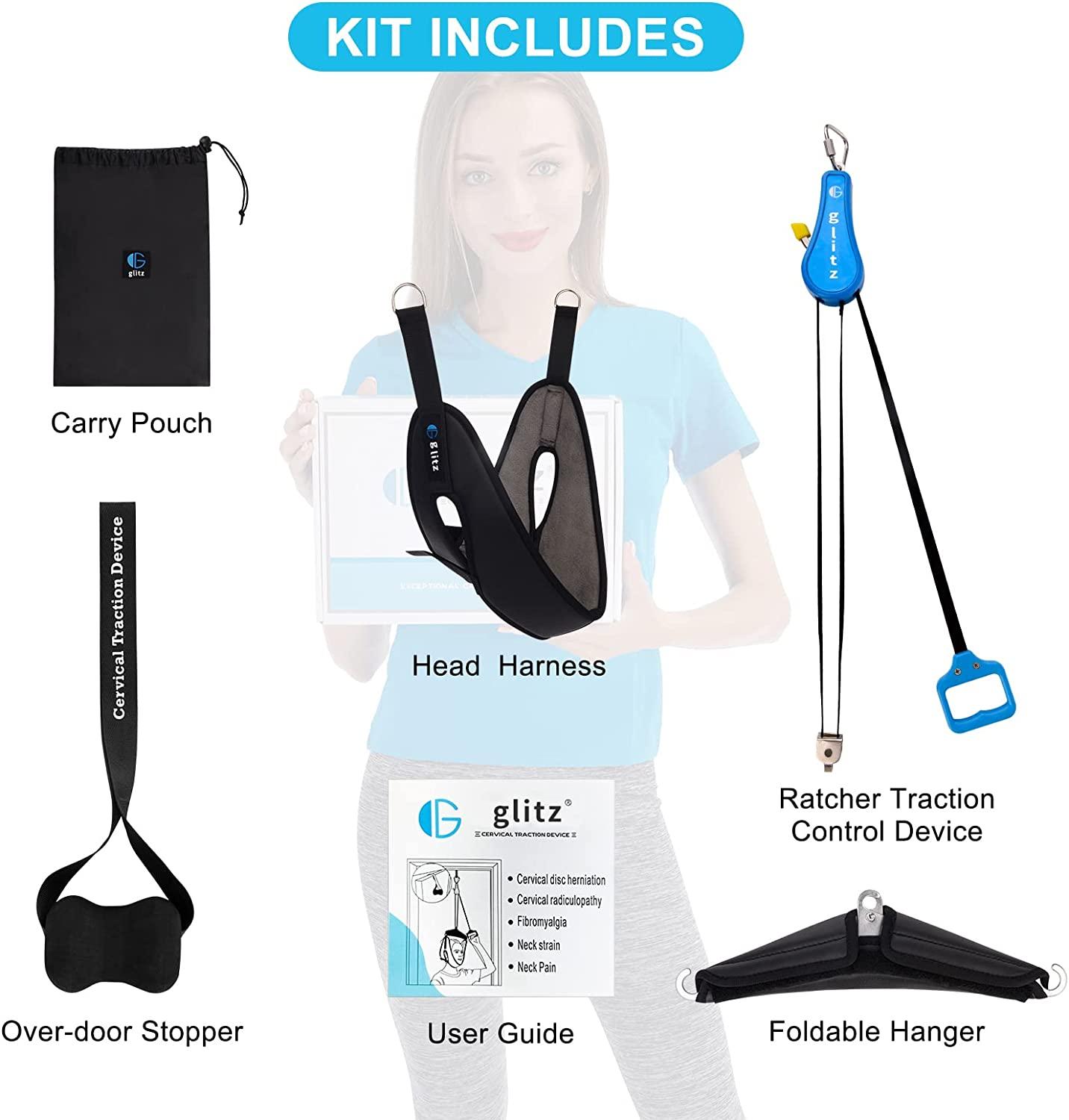 Portable Cervical Neck Traction Device for Home Use Pain Relief