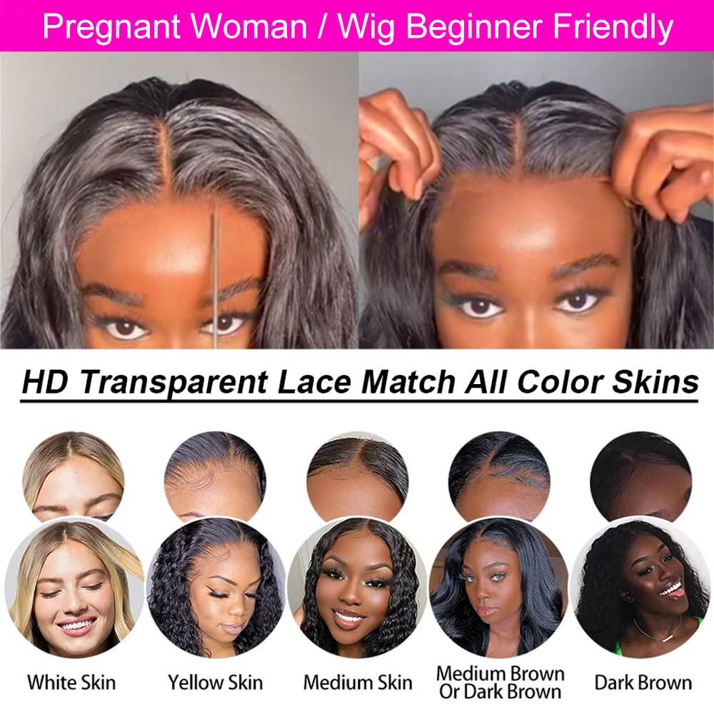 EU laceup cutso 平成 Dolago Natural Body Wave 13x6 Lace Front Wigs For Black