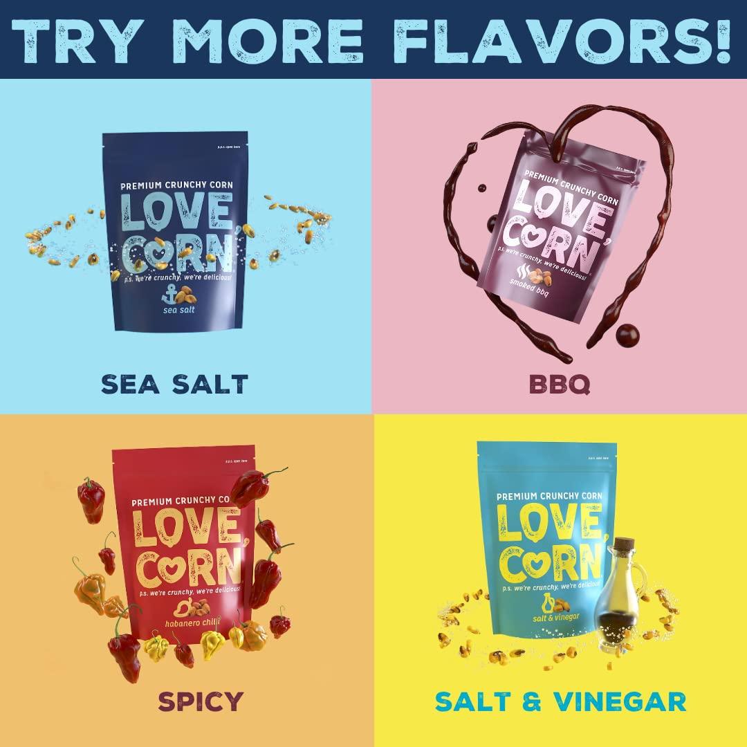 LOVE CORN Sea Salt 4oz x 6 Bags
