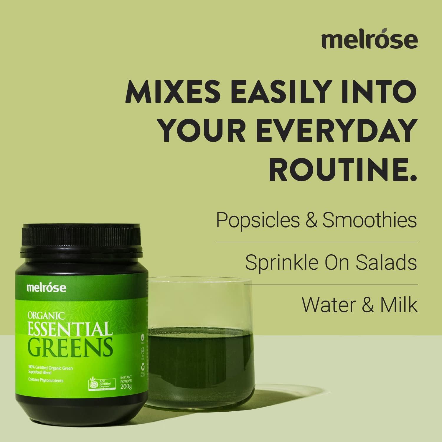 Melrose Essential Greens Superfood Powder Enhance Gut Health