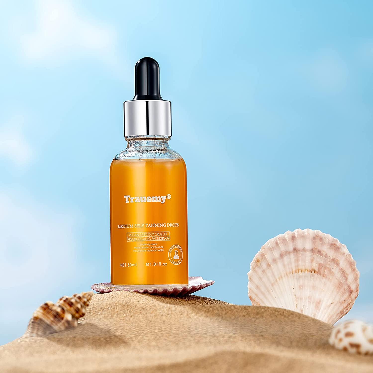 Golden Glow Self Tan Oil Drops Vegan & CrueltyFree 1 fl oz 30ml