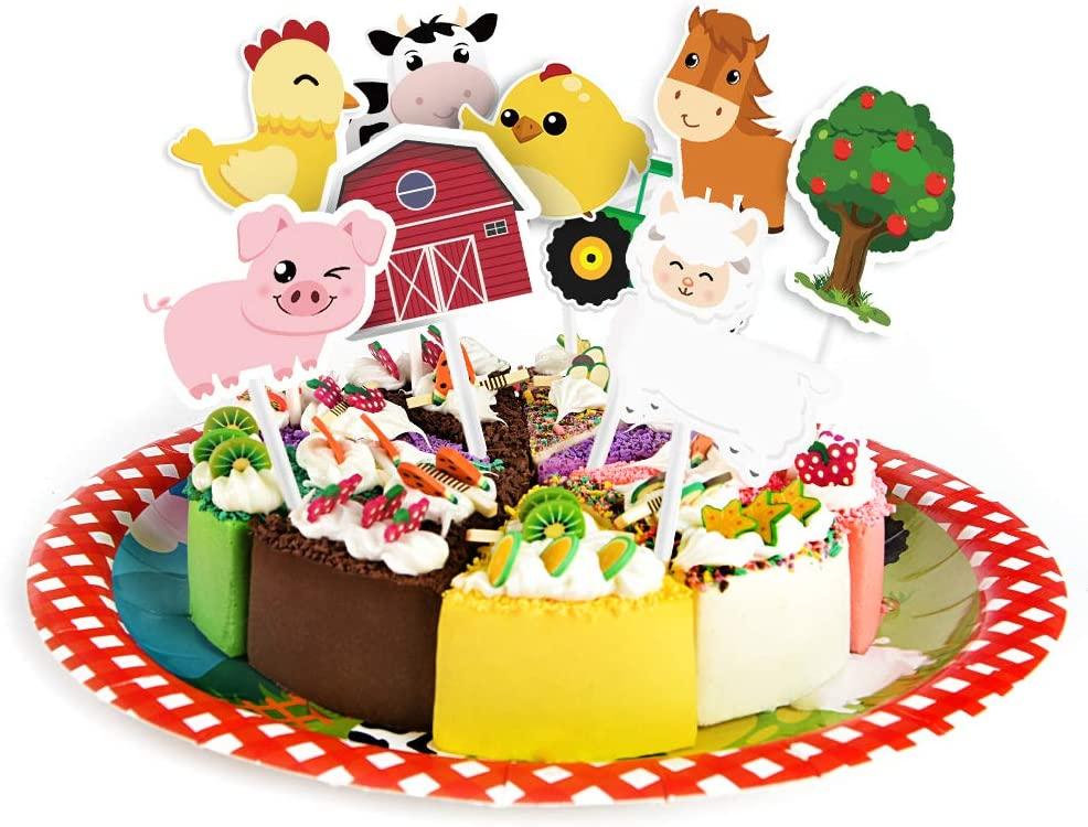 Cheap Animal With Sticks Animal Theme Cupcake Toppers Birthday Topper Cake  Toppers Toppers Set Cake Picks