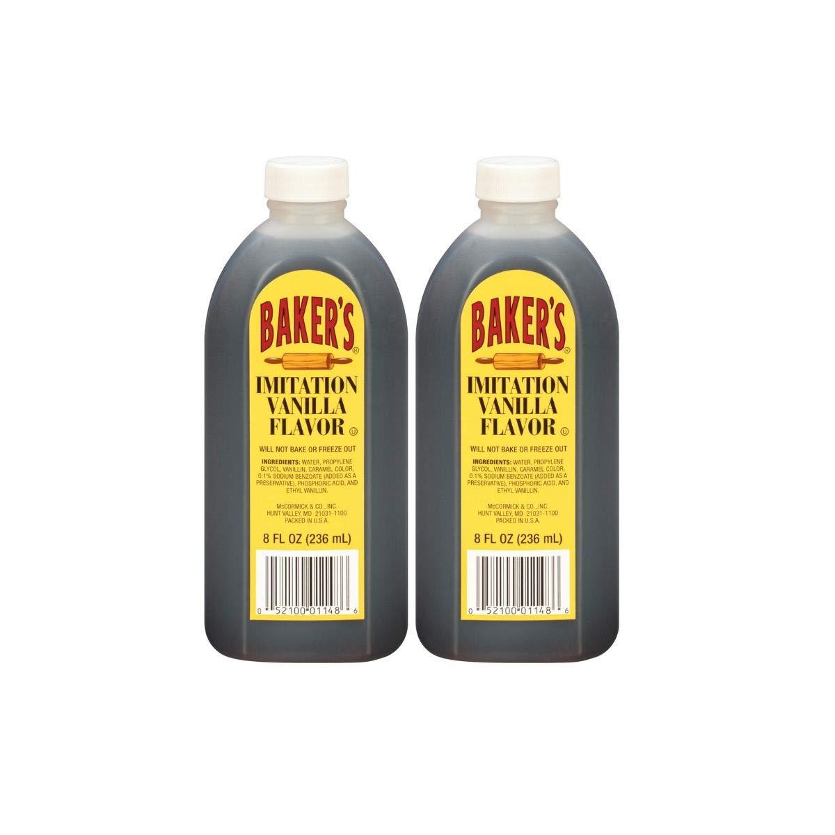 Baker's Imitation Vanilla Extract (7.62 oz / 2Pack)