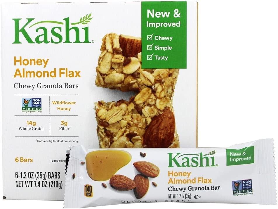 Kashi Chewy Granola Bars Honey Almond Flax 6 Bars 1.2 oz (35 g) Each