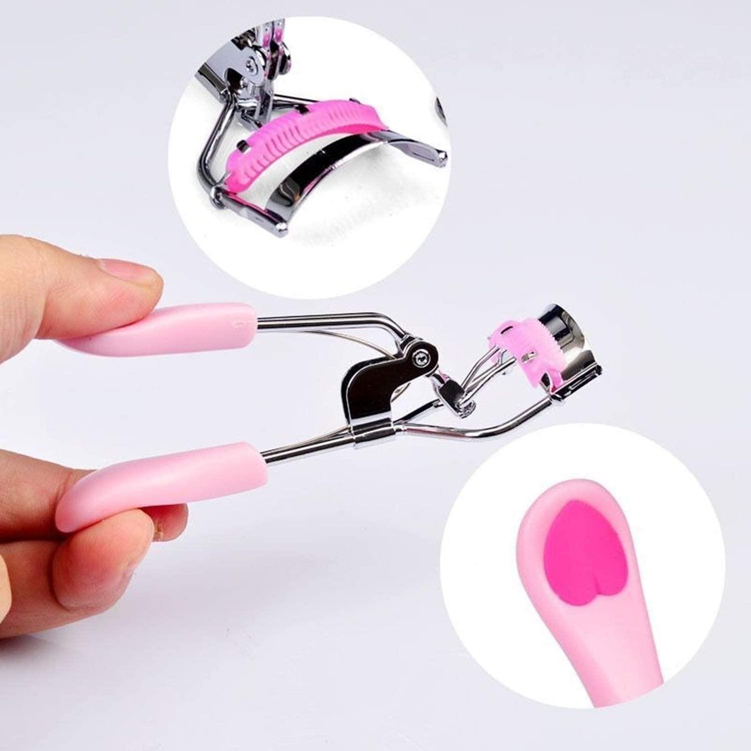 Stainless Steel Eyelash Curler with Builtin Comb PainFree, Fits All