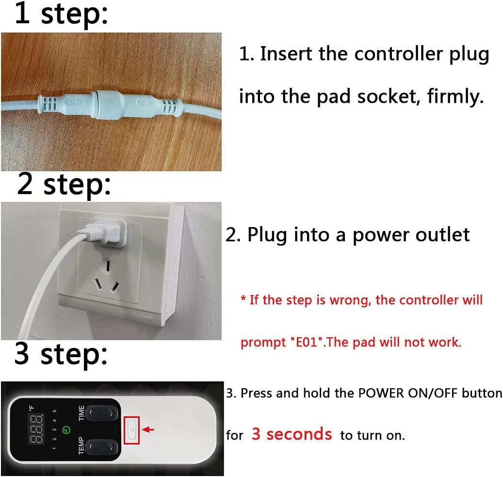 XUYU Far Infrared Heating Pad Mat for Back, Neck, Shoulders, Cramps