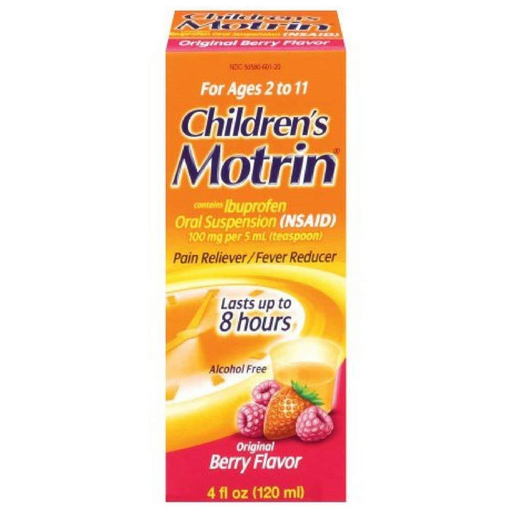 Motrin Children's Ibuprofen Oral Suspension Original Berry Flavor 100
