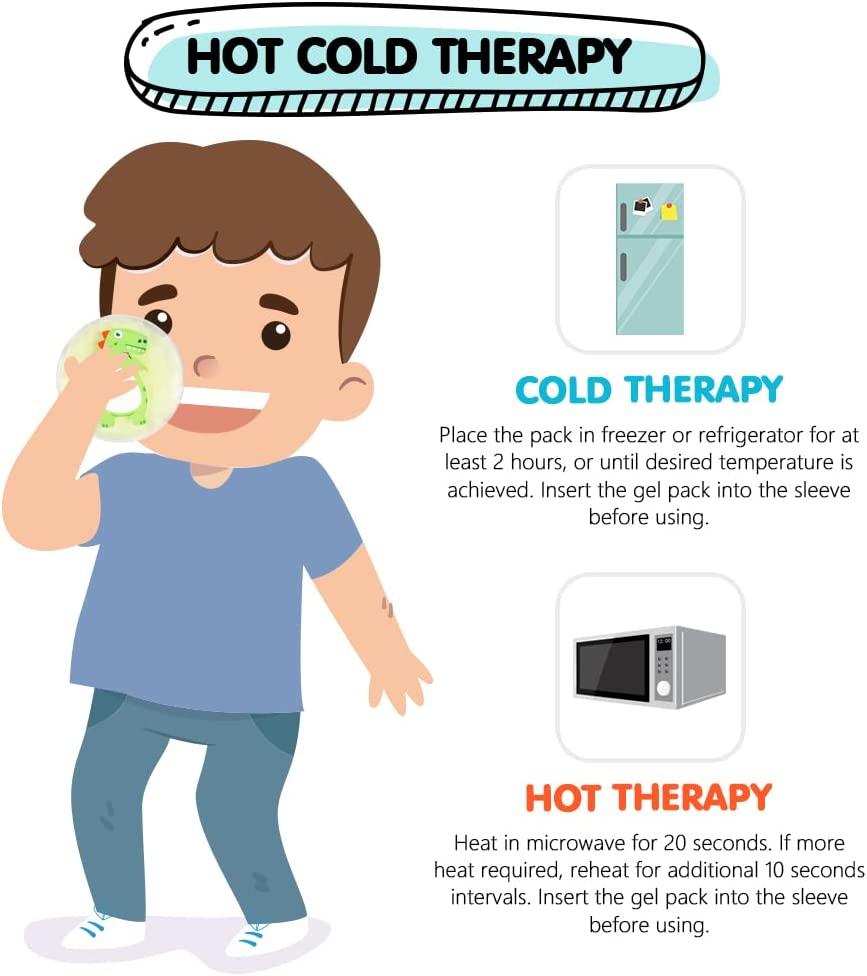 Hilph Kid Ice Pack for Boo Boos, 3 Boo Boo Ice Pack Reusable Toddler