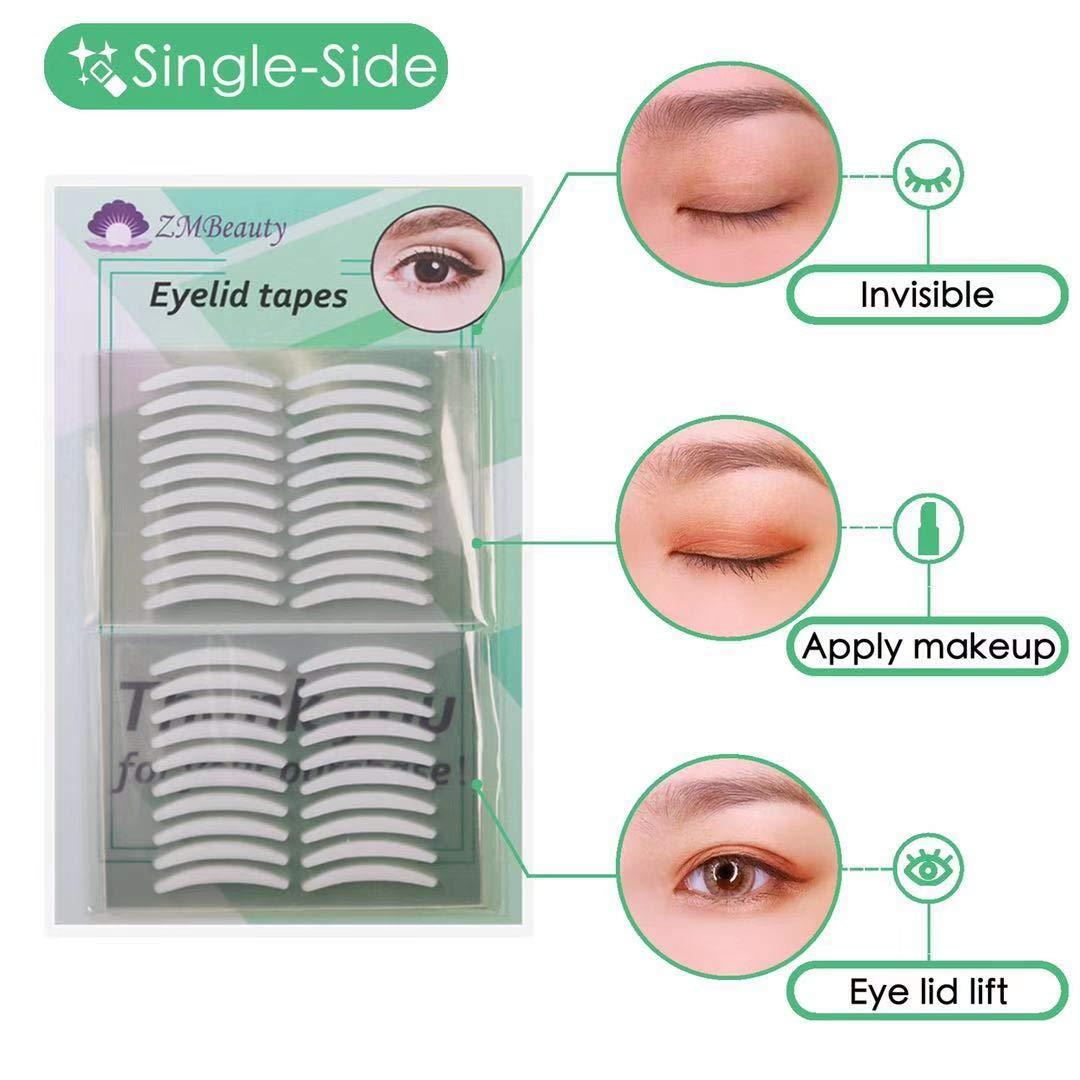 2Packs 240Pairs Invisible One-sided Eyelid Tape Eyelid Lift Strips  Stickers, Medical-use Fiber, Instant lift Eyelid Without Surgery Perfect  for Saggy