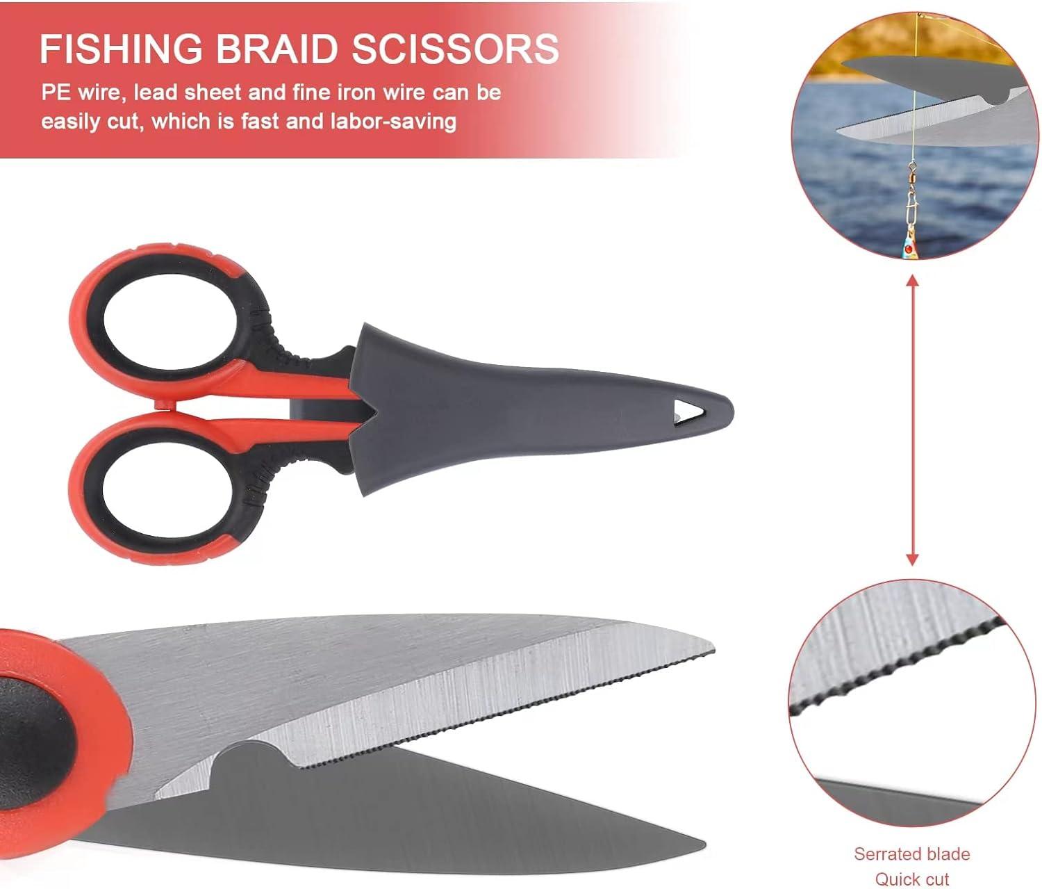 ylinsha Fish Cleaning Kit Fishing Knife 7 PC set coated Bait Knife