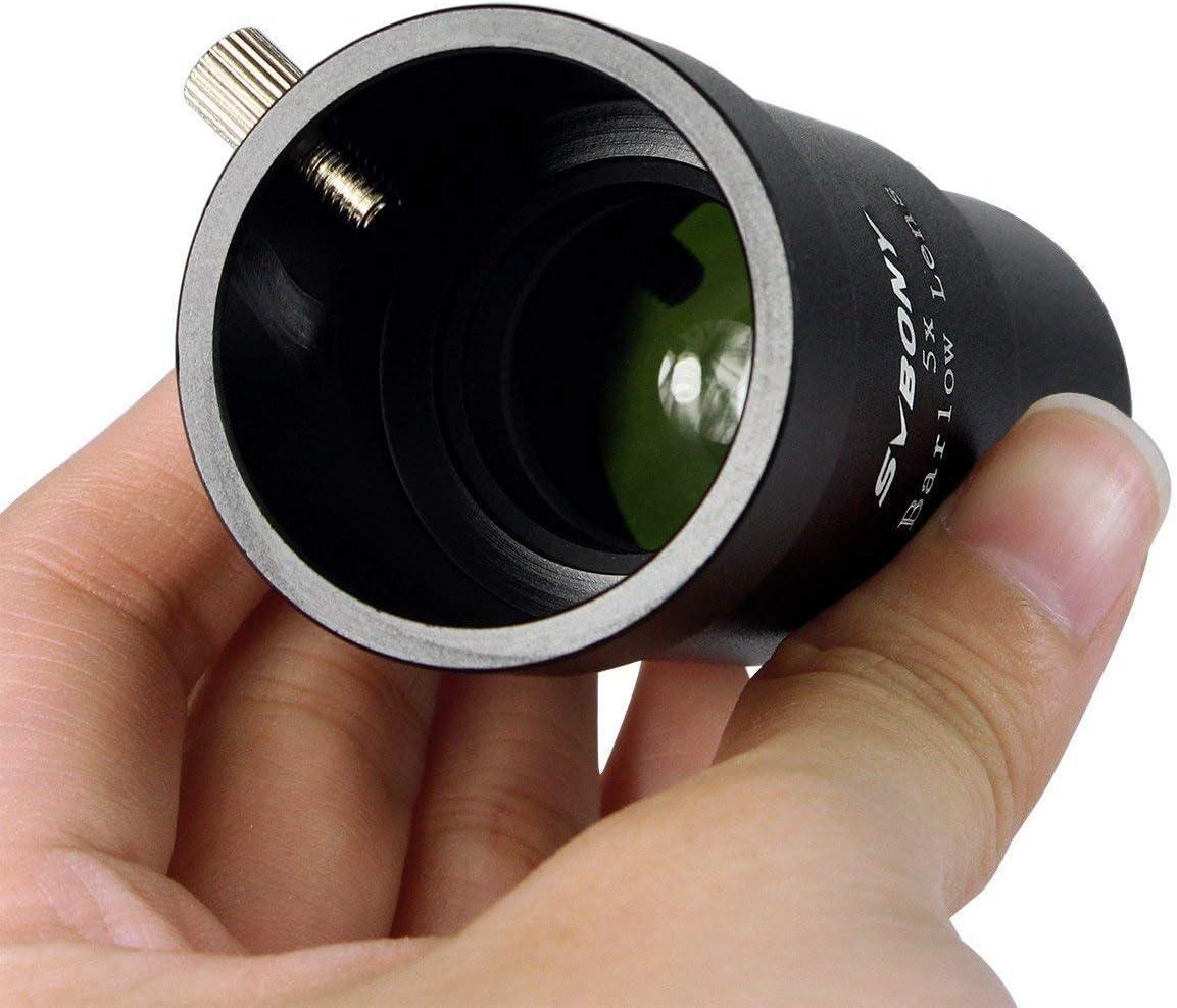 SVBONY Telescope Barlow Lenses 1.25 Inch Telescope Accessory