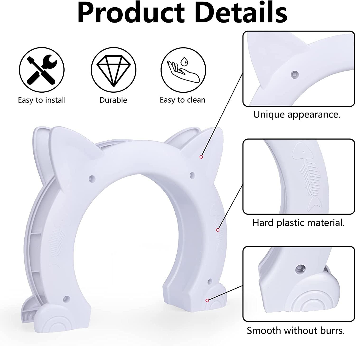 Miyabing Cat Door Interior Door, Pet Door Gate Hole Pass Through for