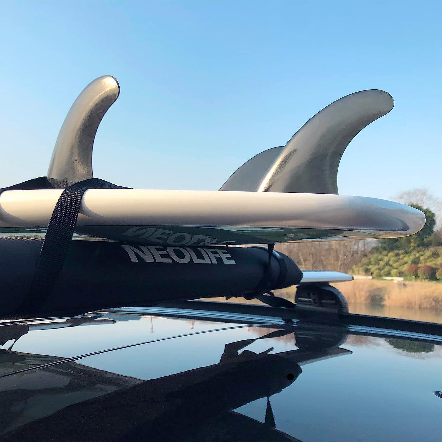 WONITAGO Soft Roof Rack Pads with Two 15 Ft Tie Down Straps for