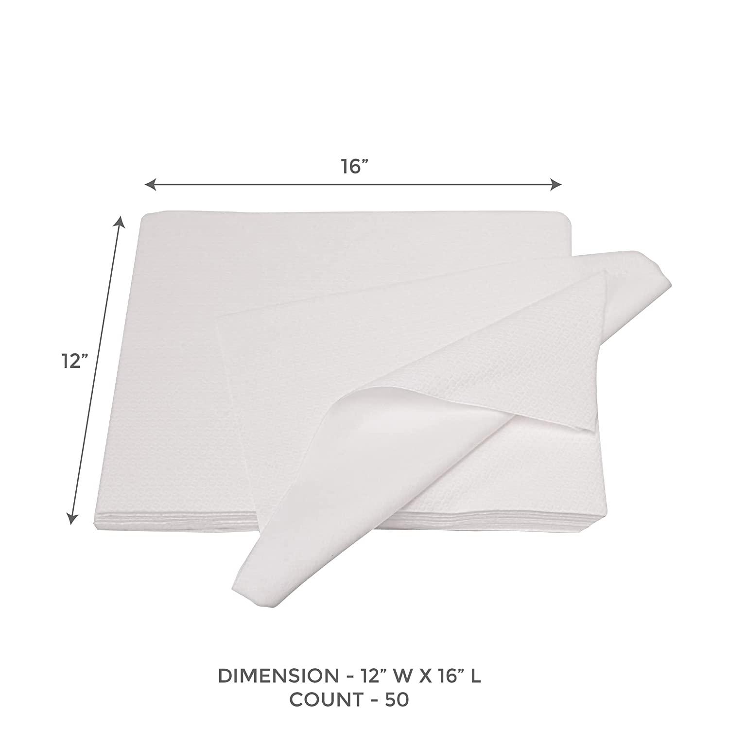 ForPro Nail Care Towels LintFree, Disposable, 12 x 16, 50Count