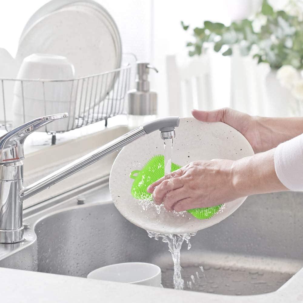 Multipurpose Silicone Dish Sponge, Kitchen Cleaning Scrubber