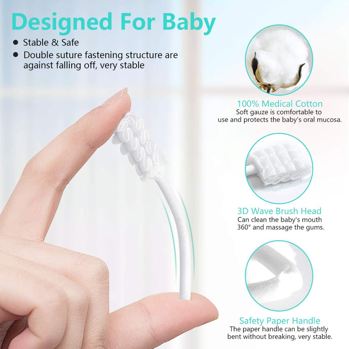 Baby Toothbrush & Tongue Cleaner Set 40 Disposable Infant