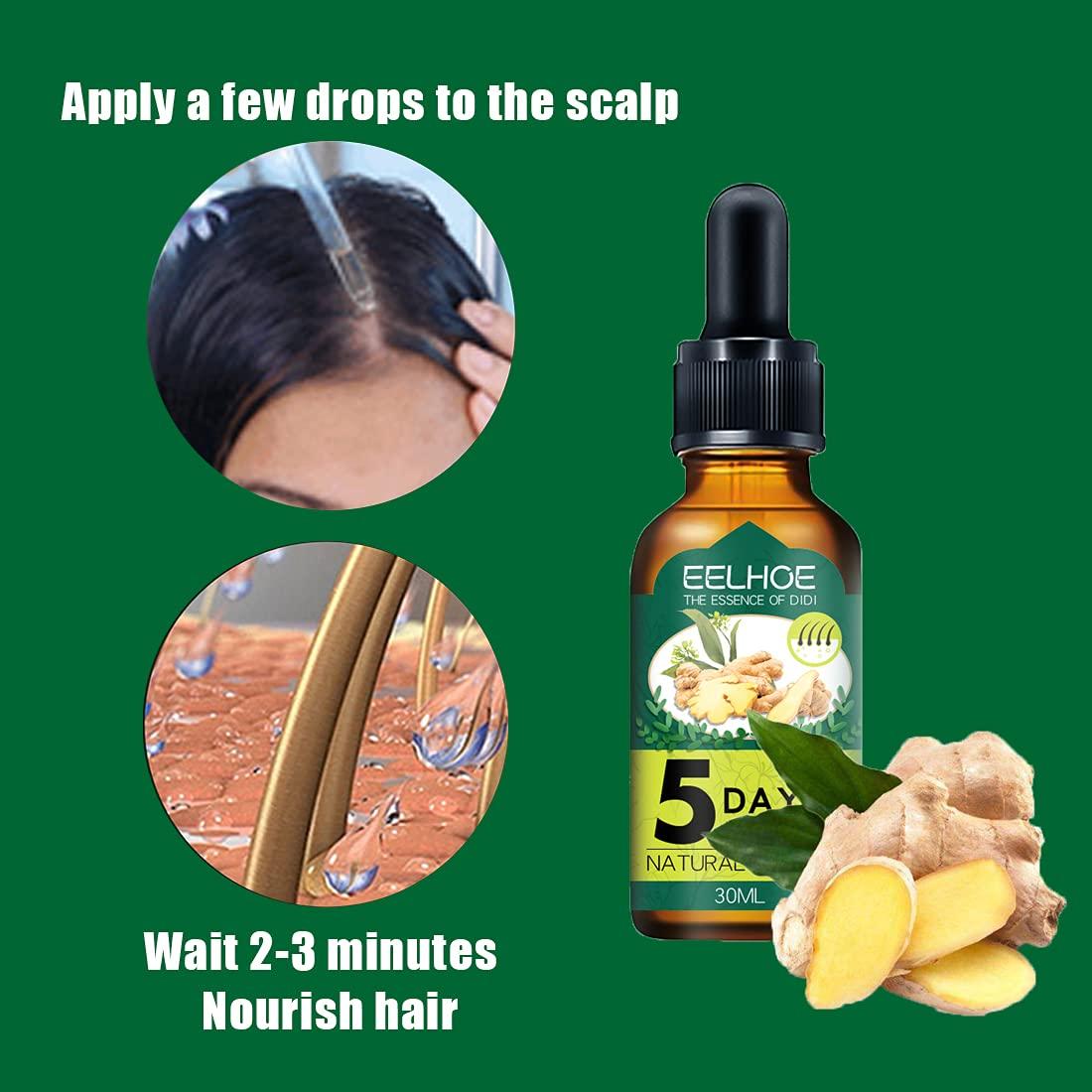 Hair Regrow Ginger Germinal Essential Oil, Ginger Anti Hair Loss Serum